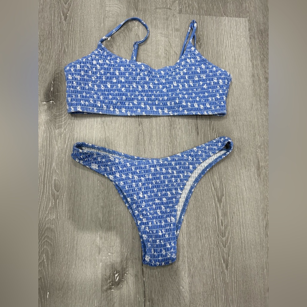 SHEIN Light Blue Bikini